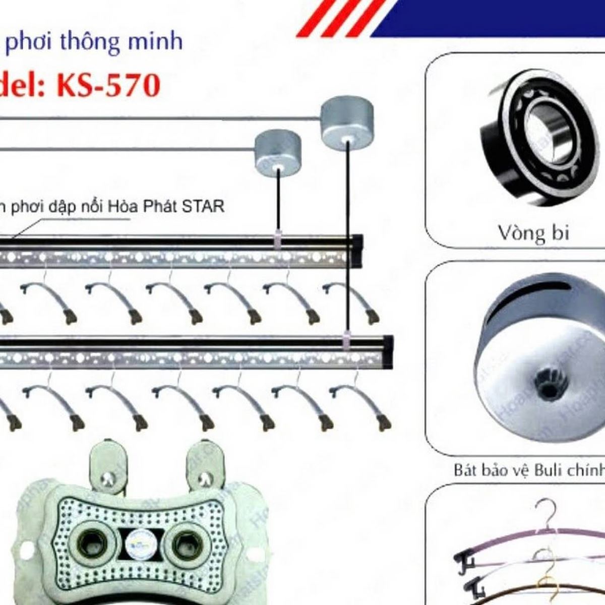 Giàn phơi thông minh giá rẻ tại Hà Nội 0975 765 295 KS570