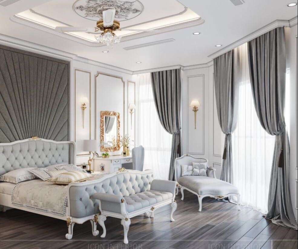 Rèm vải 2 lớp chống nắng tại Láng Hạ, Đống Đa