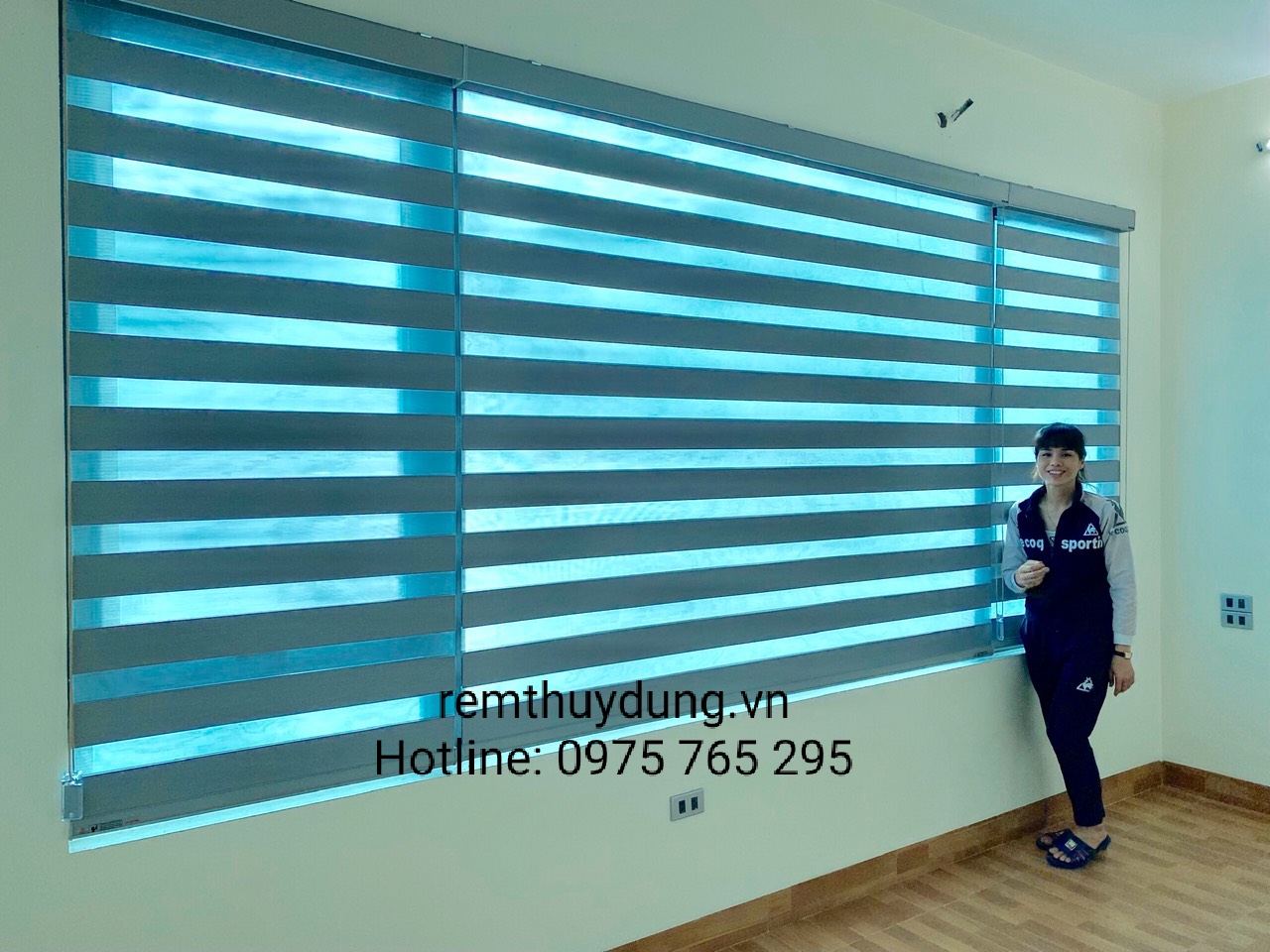 Lắp đặt rèm cầu vồng Hàn Quốc tại xã Đức Giang, Hoài Đức Hà Nội