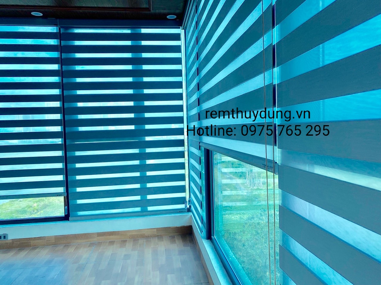 Lắp đặt rèm cầu vồng Hàn Quốc tại xã Đức Giang, Hoài Đức Hà Nội