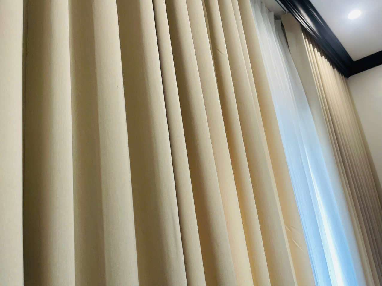 Thi công rèm vải 2 lớp tại biệt thự Phú Thọ