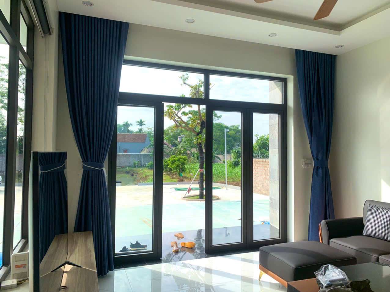 LẮP ĐẶT RÈM VẢI 2 LỚP, CẦU VỒNG TẠI CHƯƠNG MỸ 0975 765 295