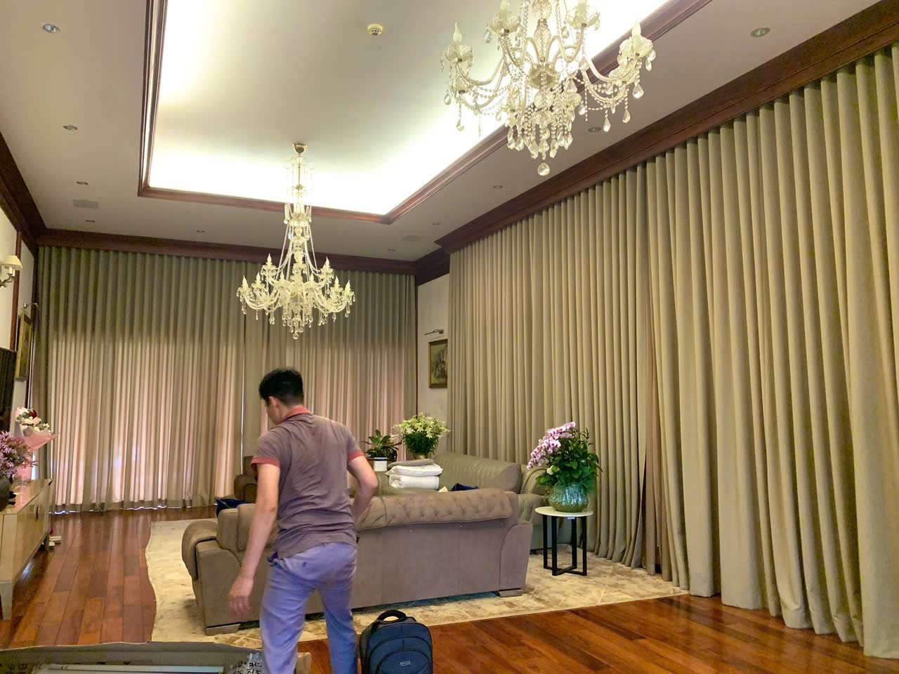 Các mẫu rèm vải 2 lớp đẹp tại Nghĩa Đô, Cầu Giấy