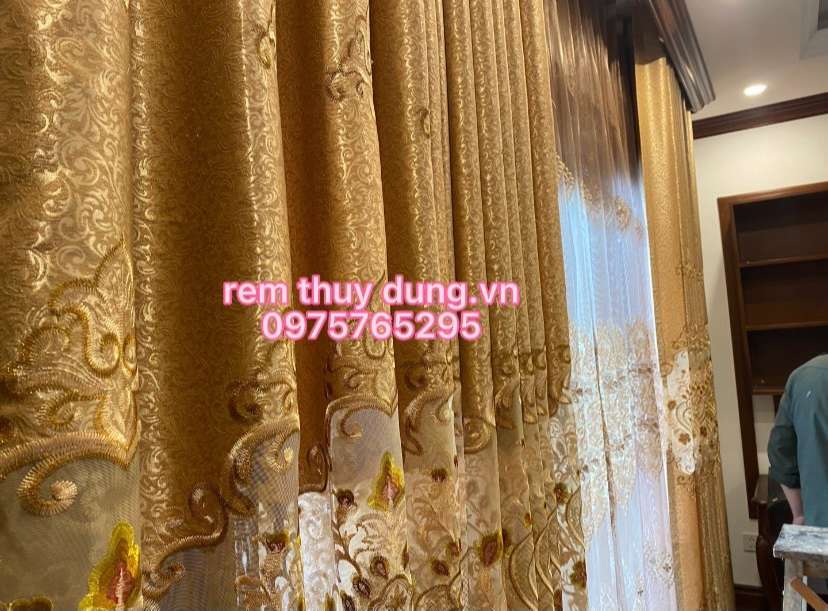 Rèm vải 2 lớp tại Cầu Giấy Hà Nội  0975 765 295