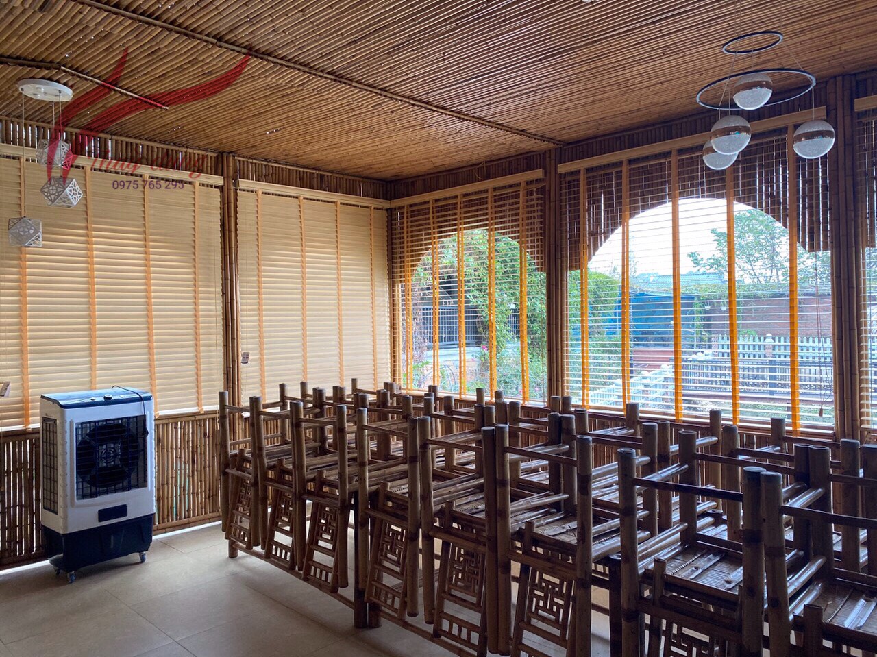 Rèm Nhựa Giả Gỗ Chống Nước Bền Đẹp 0975 765 295
