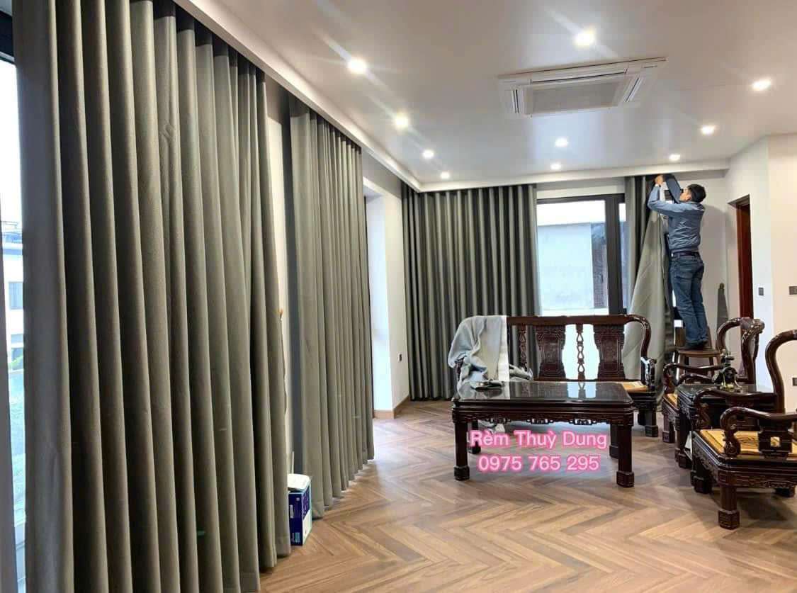 LẮP ĐẶT RÈM VẢI 2 LỚP HÀN TẠI NGOẠI GIAO ĐOÀN 0975765295