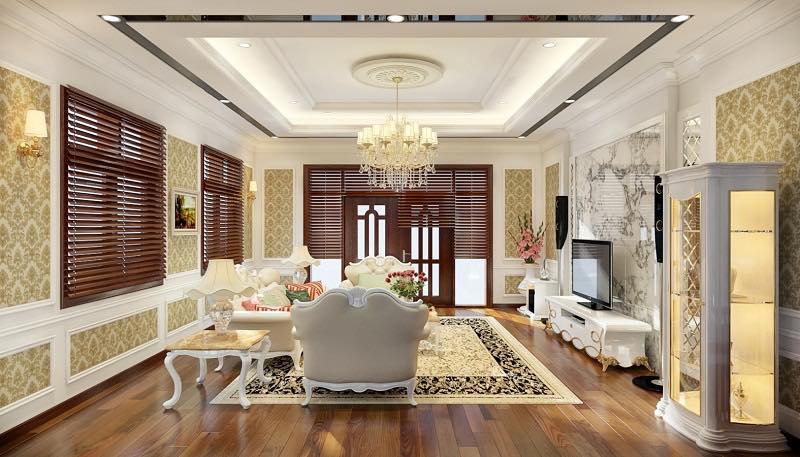 rèm cửa biệt thự