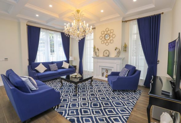 rèm cửa biệt thự