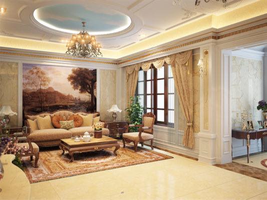 rèm cửa biệt thự