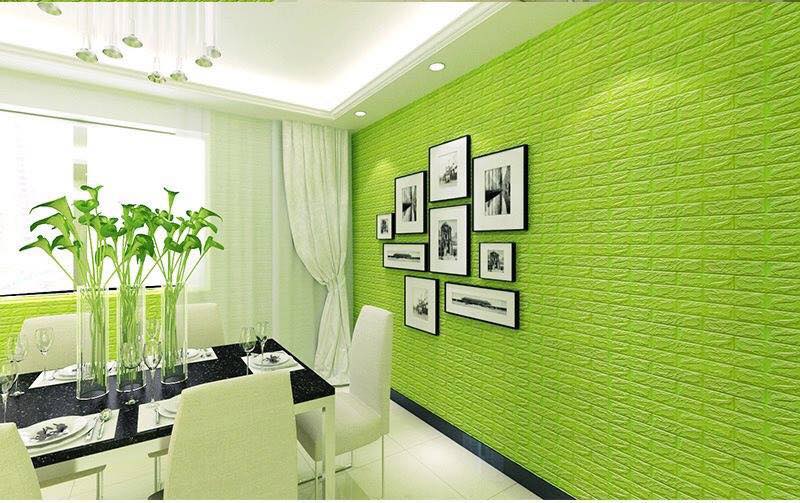 Chọn rèm cửa cho tường màu xanh
