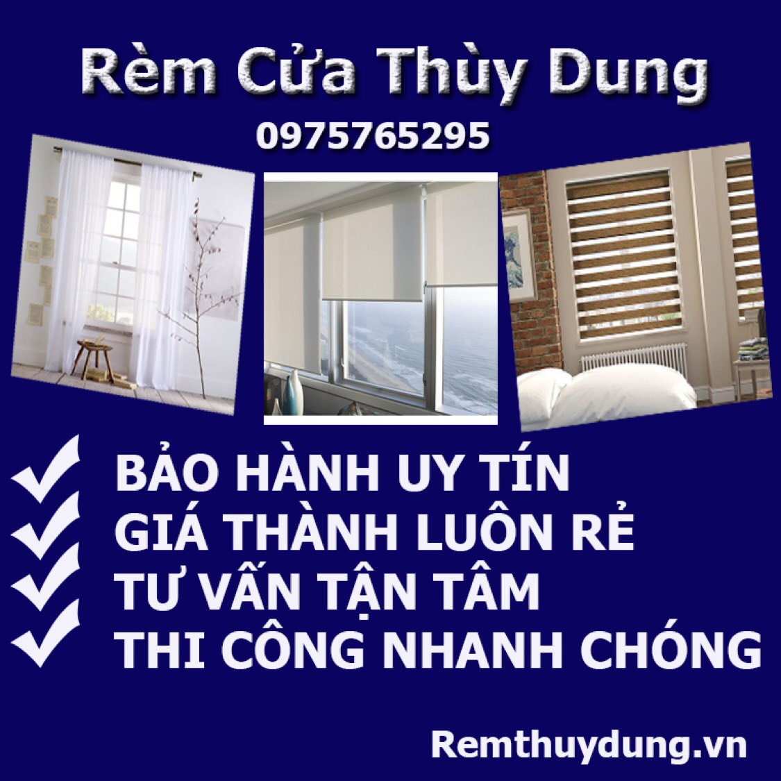 Rèm cửa tại phường Phương Canh - Xuân Phương quận Nam Từ Liêm 0975765295