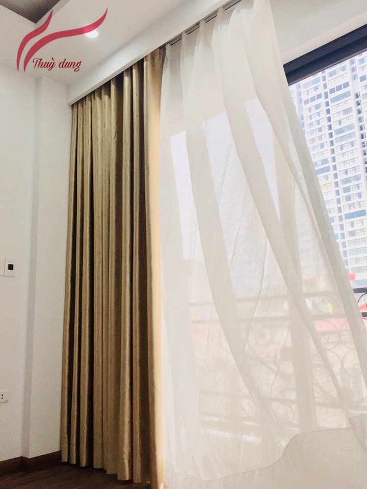 rèm vải phòng khách hà nội