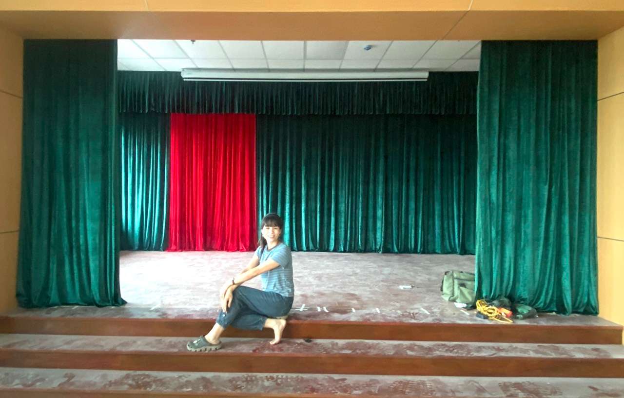 Rèm vải hội trường tại Ba Đình, Hà Nội