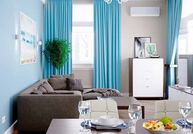 những lý do chọn rèm vải phòng khách