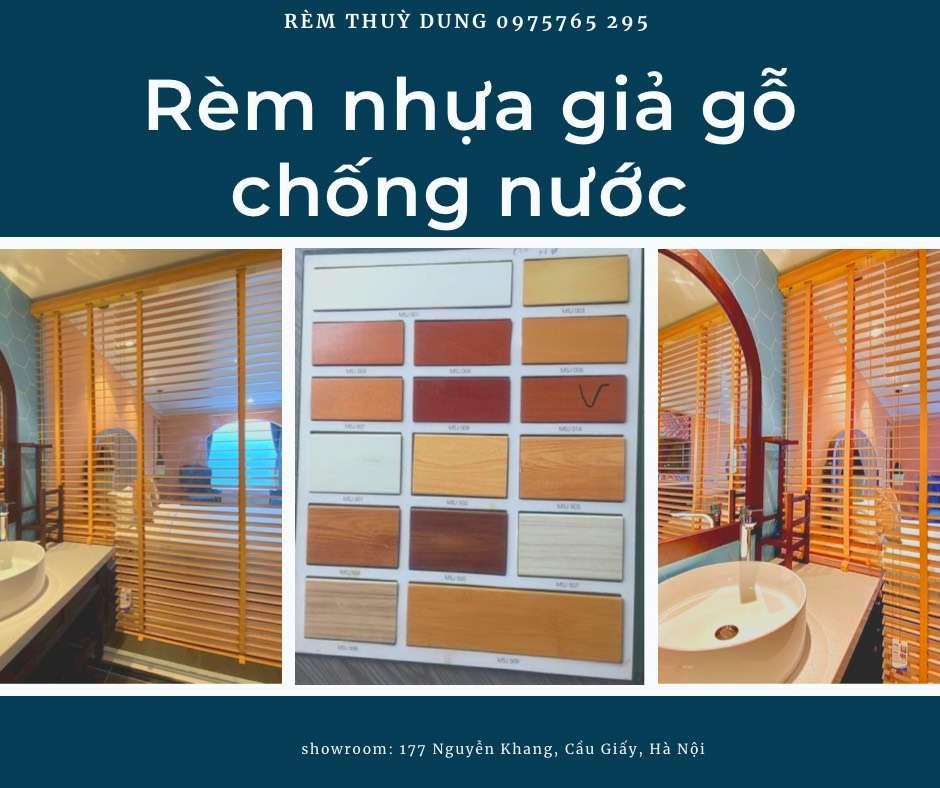 Rèm Nhựa Giả Gỗ Chống Nước Bền Đẹp